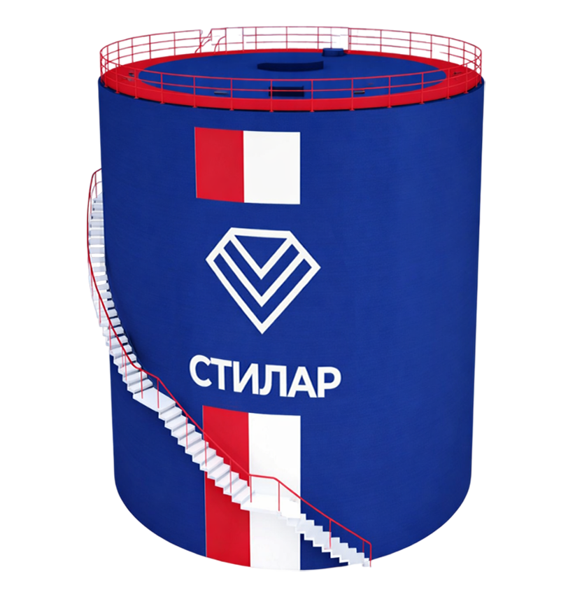 Цельносварной резервуар РВС для химических веществ 100 м³ от завода-производителя